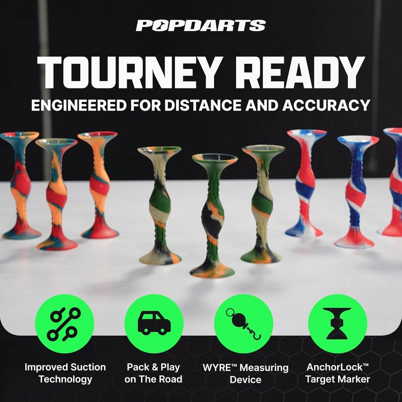 Popdarts باقة النخبة باتريوت ثلاثية - اختر لونك، أظهر أسلوبك، سيطر على كل مباراة. تصميم أكبر وأثقل لتحقيق الدقة والتحكم الأمثل - معتمد من بطولة الدوري الأمريكي. - Image 2